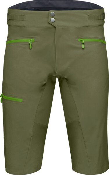 Norrona fjørå flex1 mid weight - pantaloni corti bici - uomo Dark Green/Green S