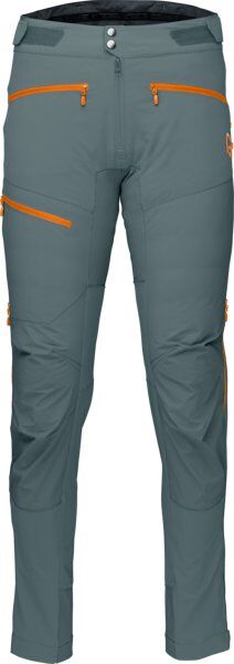 Norrona Fjørå Flex1 - pantaloni lunghi MTB - uomo Green/Orange M