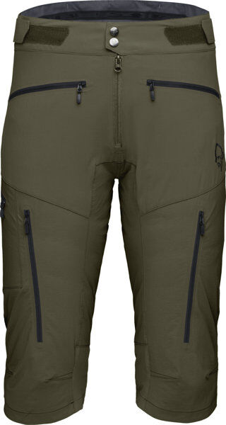 Norrona Fjørå Flex1 - pantalone corto MTB - uomo Green/Black S