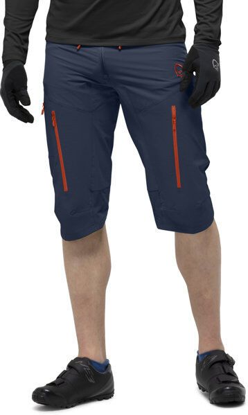 Norrona Fjørå Flex1 - pantalone corto MTB - uomo Dark Blue/Red L