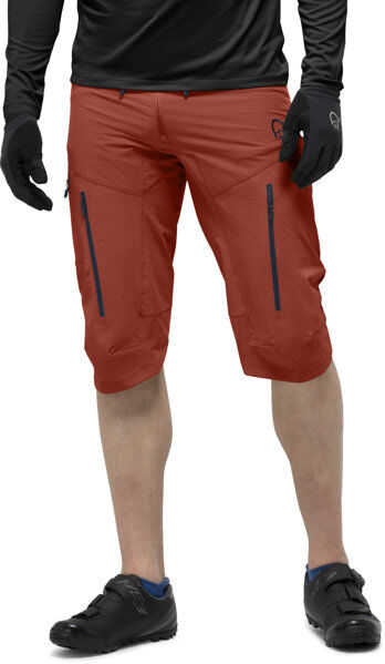 Norrona Fjørå Flex1 - pantalone corto MTB - uomo Red/Blue XL