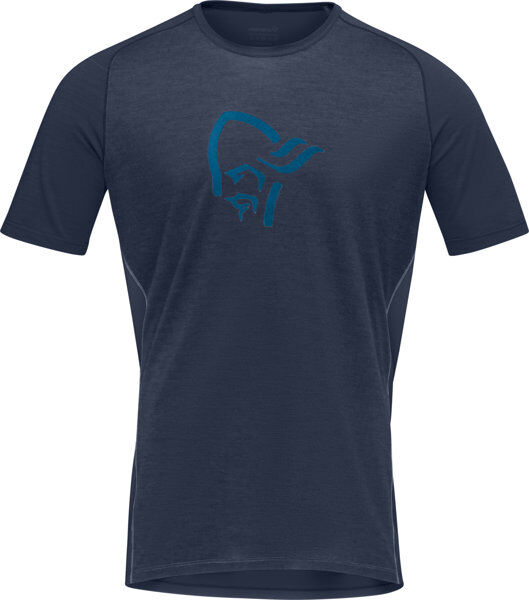 Norrona Fjørå Wool - T-shirt - uomo Dark Blue S