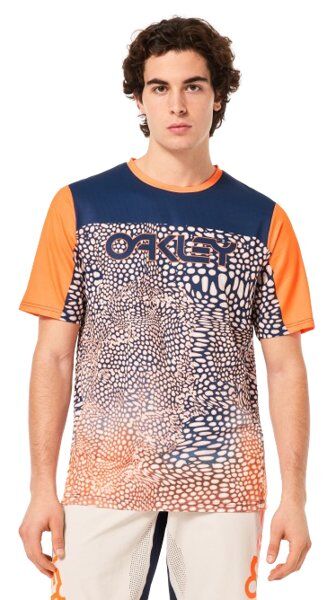 Oakley Maven Coast - maglietta MTB - uomo Blue/Orange S