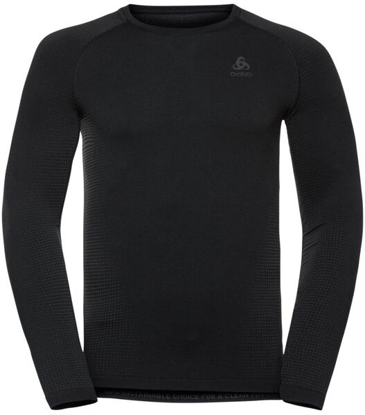 Odlo Performance Warm Eco Baselayer - maglietta tecnica a manica lunga - uomo Black XL