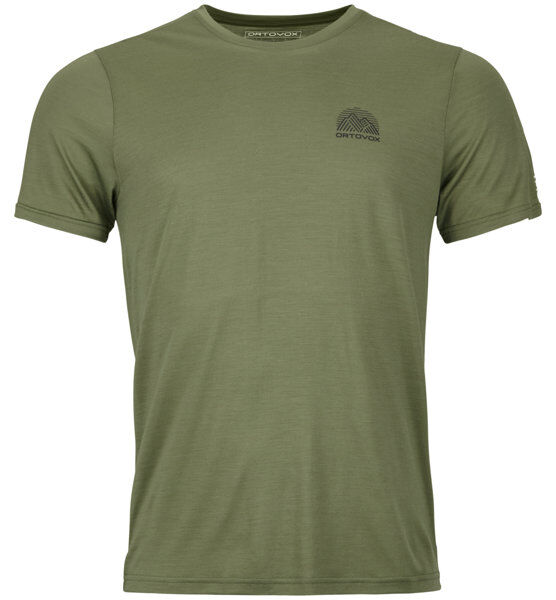 Ortovox 120 Cool Tec Mtn Stripe Ts M - maglietta tecnica - uomo Green L