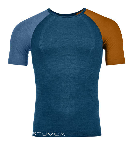 Ortovox Comp Light 120 - maglietta tecnica - uomo Blue/Orange 2XL