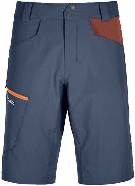 Ortovox Pelmo - pantaloni corti trekking - uomo Blue/Dark Red XL