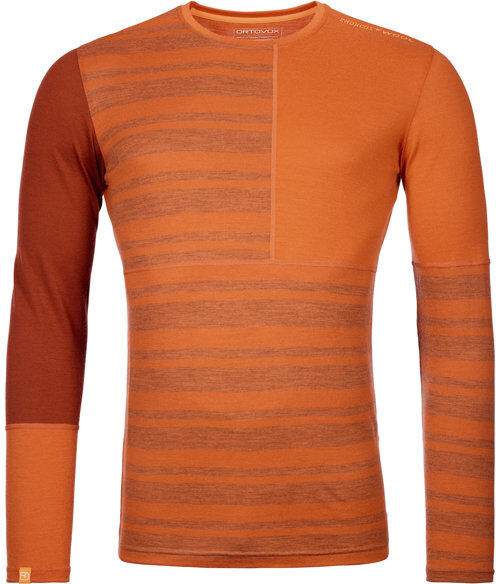 Ortovox Rock'n Wool M - maglietta tecnica a maniche lunghe - uomo Orange XL