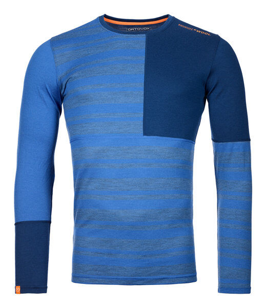 Ortovox Rock'n Wool M - maglietta tecnica a maniche lunghe - uomo Blue S
