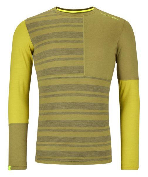 Ortovox Rock'n Wool M - maglietta tecnica a maniche lunghe - uomo Yellow XL