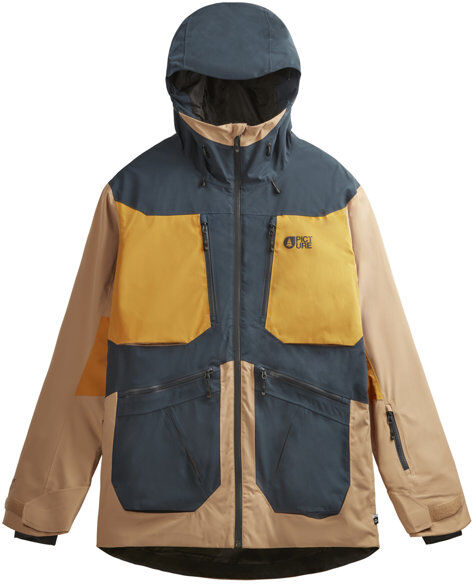 Picture Naikoon M - giacca snowboard - uomo Blue/Light Brown/Yellow XL