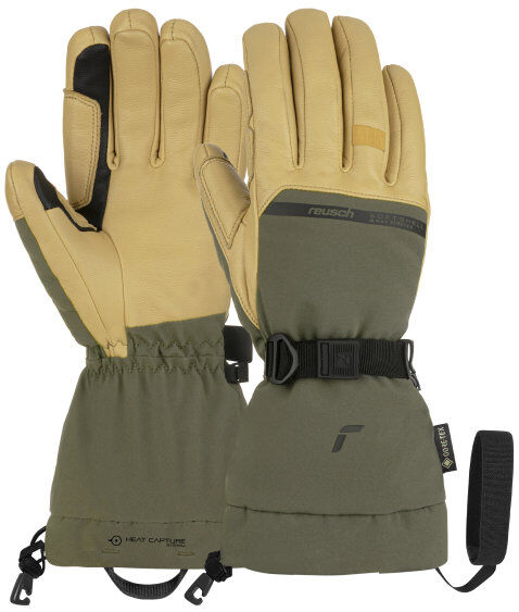 Reusch Discovery GORE-TEX TOUCH-TEC - guanti da sci - uomo Green/Brown 8