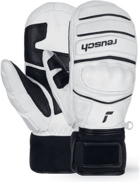 Reusch World Champ Mitten - moffola da sci - uomo White/Black 9,5