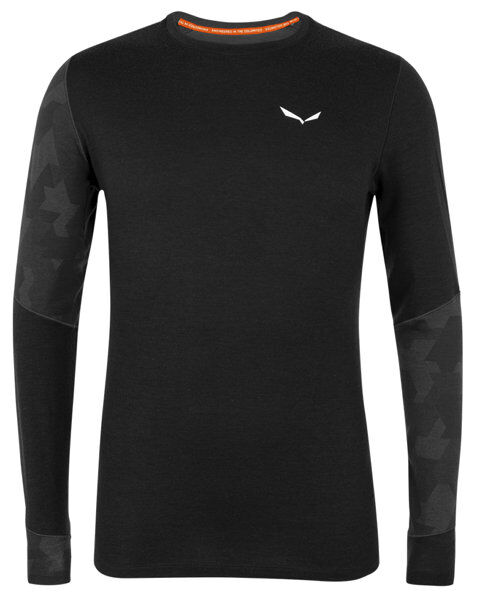 Salewa Cristallo Warm AMR - maglietta tecnica a maniche lunghe - uomo Black 46