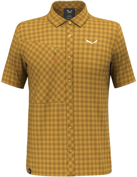 Salewa Puez Dry M S/S - camicia a maniche corte - uomo Dark Yellow 46