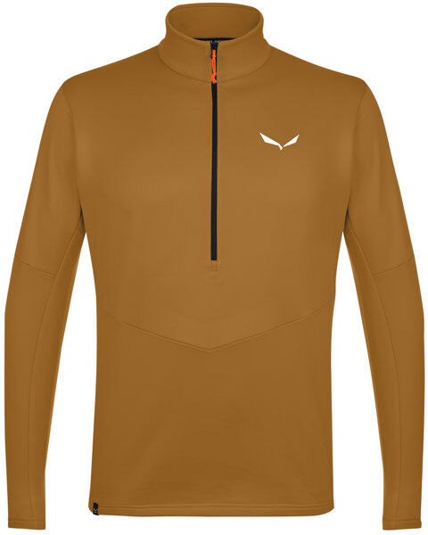 Salewa Puez PL 1/2 Zip M - felpa in pile - uomo Brown/Black 50