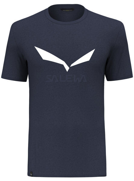 Salewa Solidlogo Dri-Release - T-shirt trekking - uomo Dark Blue/White/Dark Blue 56