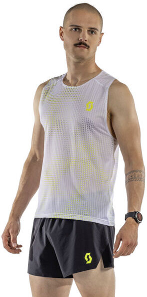 Scott M RC Run SL - top trail running - uomo White/Yellow XL