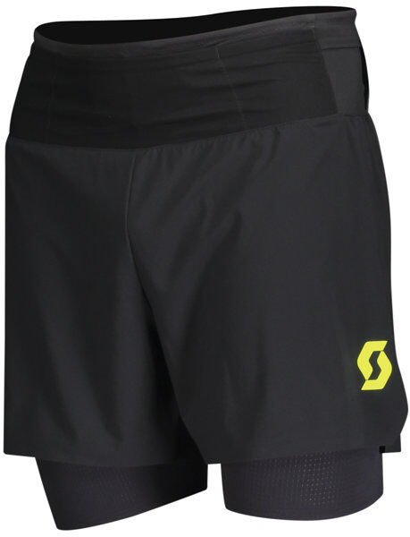 Scott Rc Run Hybrid - pantaloni corti trail running - uomo Black/Yellow XL