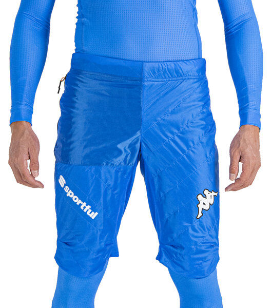 Sportful Italia Over Short - pantaloni corti sci da fondo - uomo Light Blue/White L