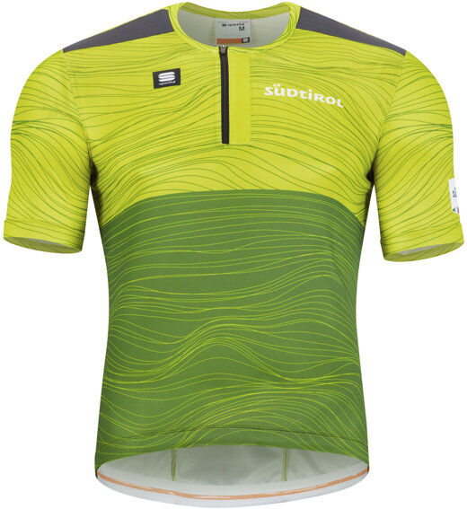 Sportful Sudtirol Giara Tee - maglia ciclismo - uomo Yellow/Green XS