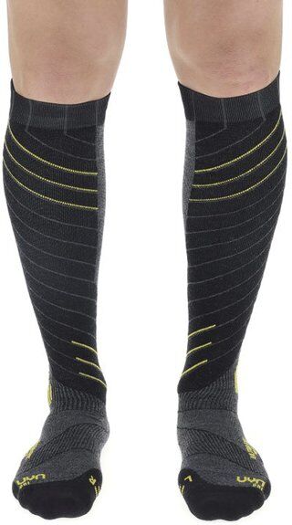 Uyn Ski Ultra Fit - calze da sci - uomo Grey/Yellow 39/41