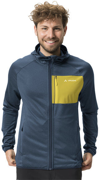 Vaude Tekoa - felpa in pile - uomo Blue/Yellow M