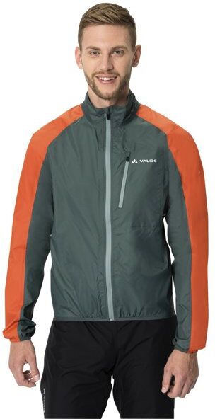 Vaude Drop III - giacca ciclismo - uomo Dark Green/Orange 2XL