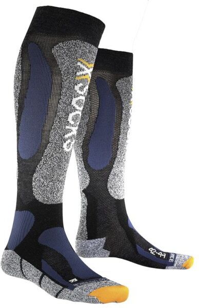 X-Socks Ski Performance - calze da sci Grey/Blue 35/38