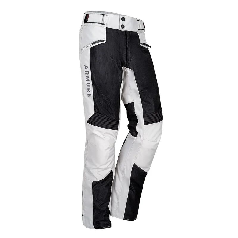 ARMURE - Pantaloni Milan Vented Ivory Nero,Bianco XS