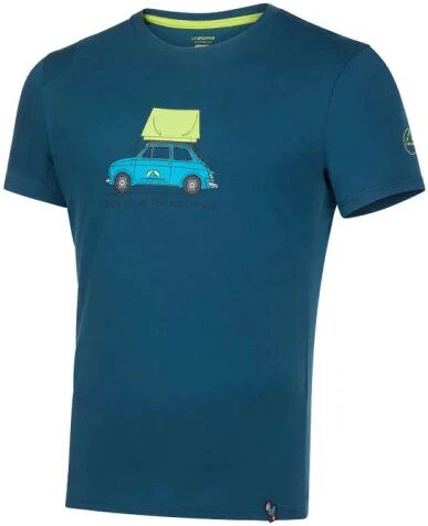 La Sportiva Intimo / t-shirt cinquecento, t-shirt uomo m storm blue / lime punch