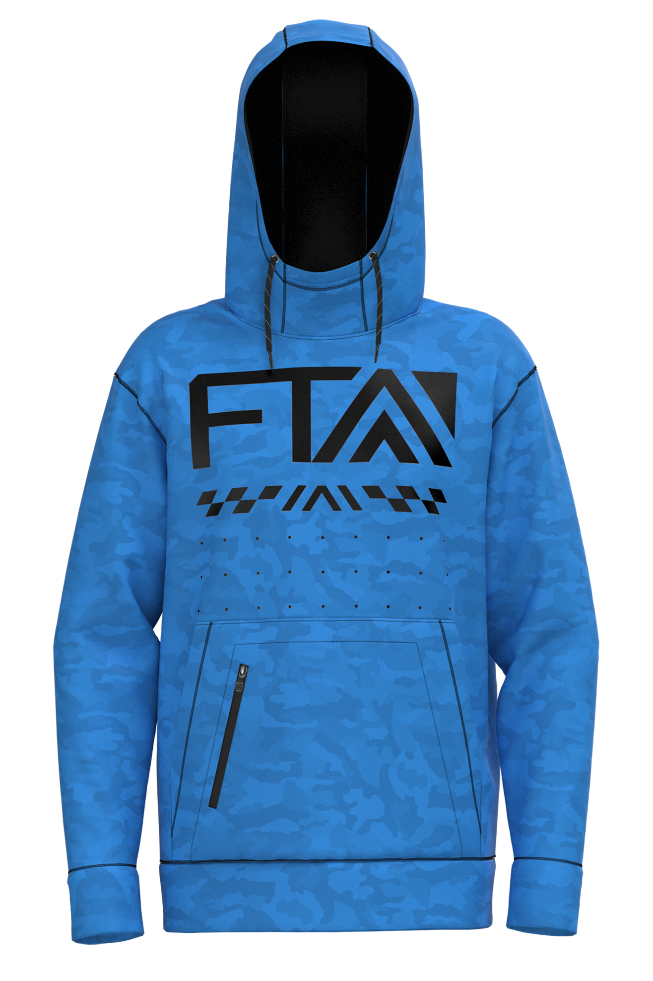 FTA Felpa  Full Throttle Tech P-O Blu-Camo