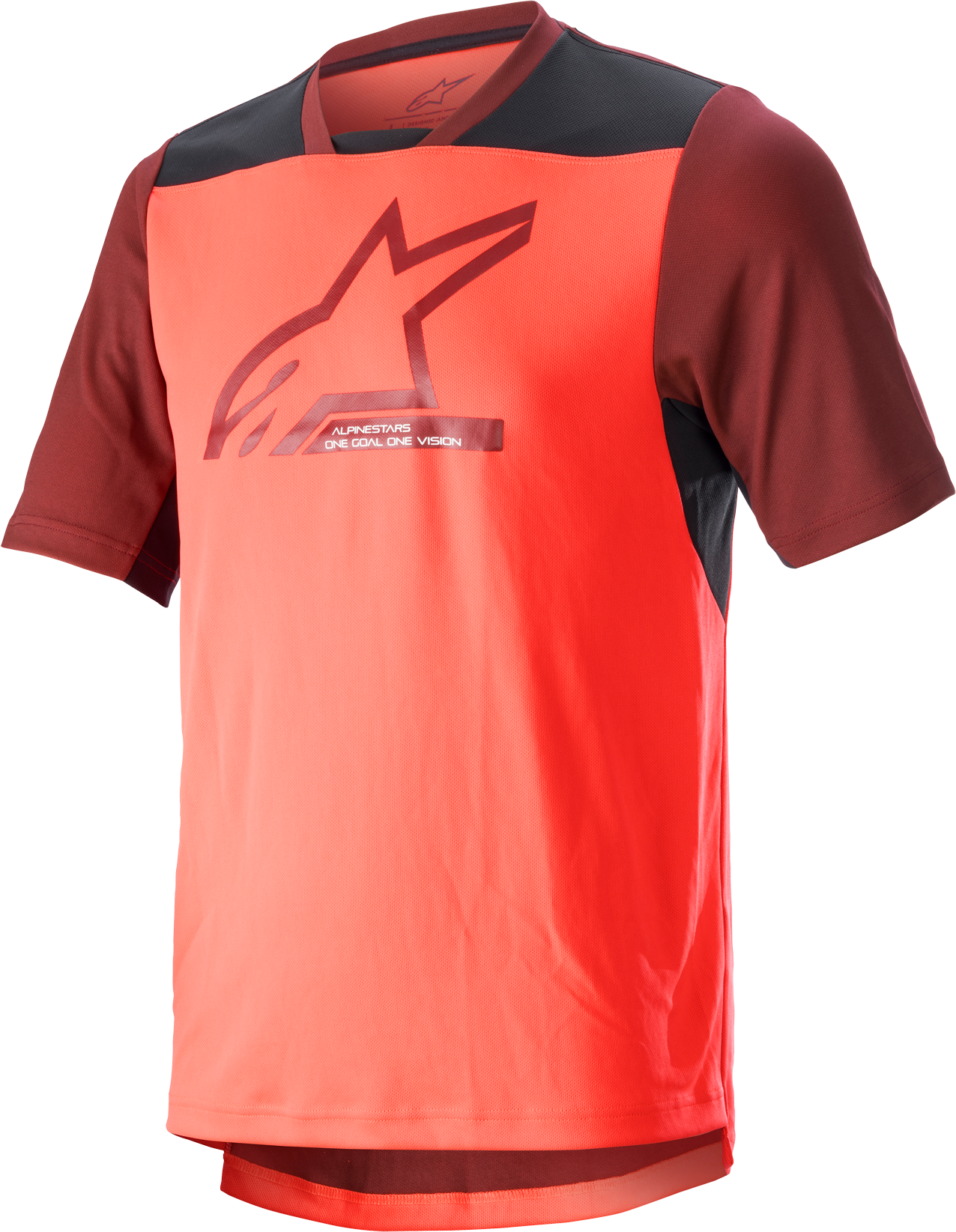 Alpinestars Maglia MTB  Drop 6 V2 SS Corallo-Fluo-Nero