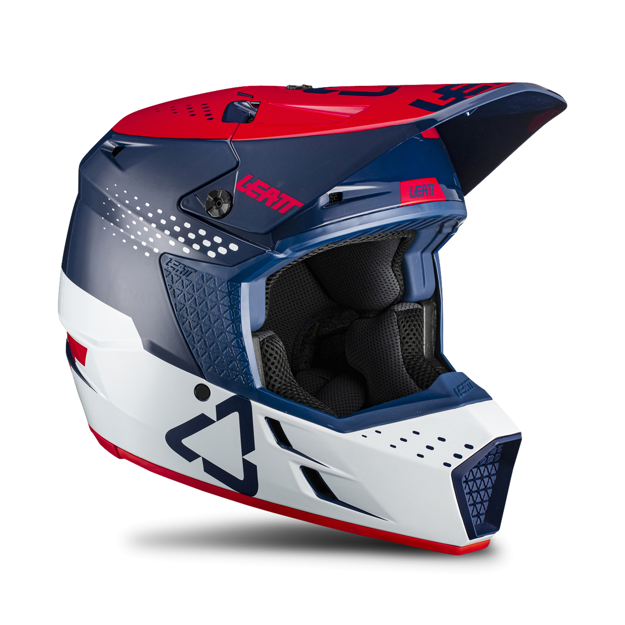 Leatt Casco Cross Bambino  Moto 3.5 Rosso-Blu