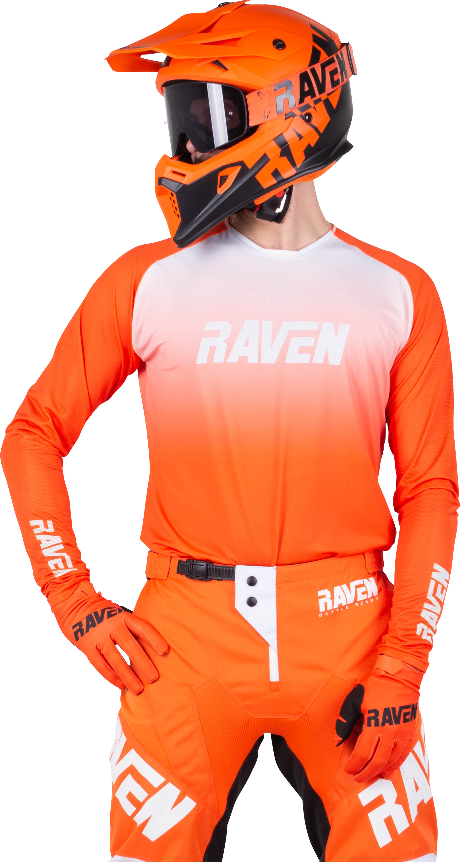 Raven Maglia Cross  Verve Bianco-Arancio