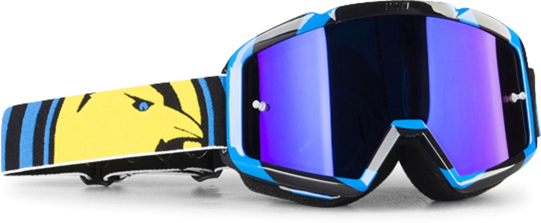 Raven Maschera  Strike Lente Doppia Lente Ipno Blu Specchio