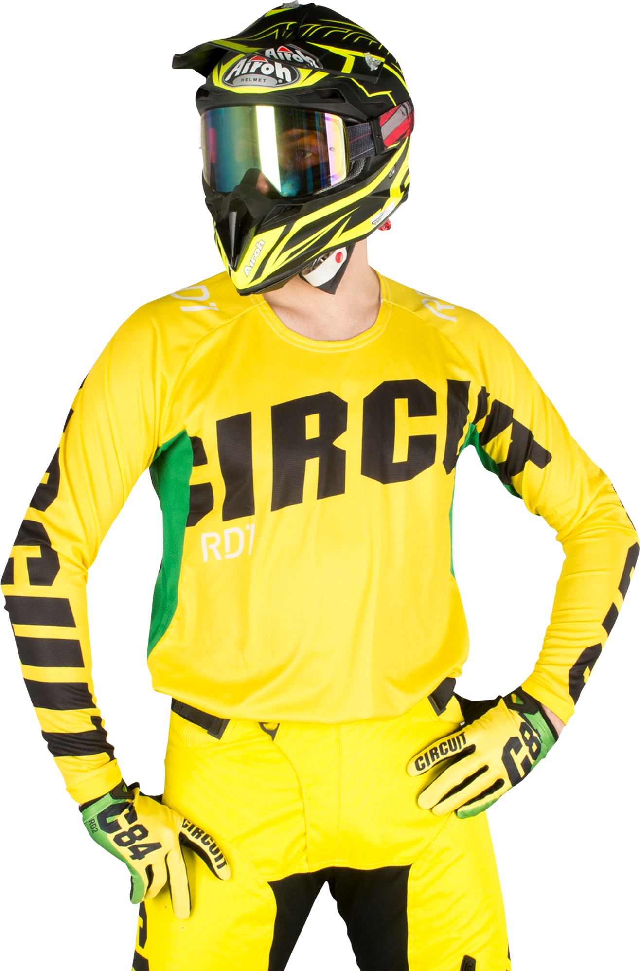 Circuit Maglia Cross  Oceano Giallo-Verde