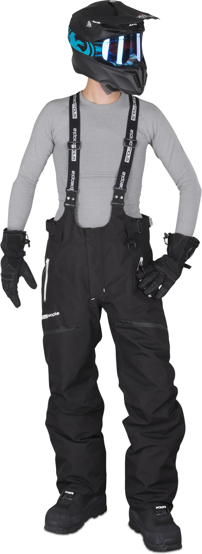 Snowpeople Pantaloni  Reco Sport Neri