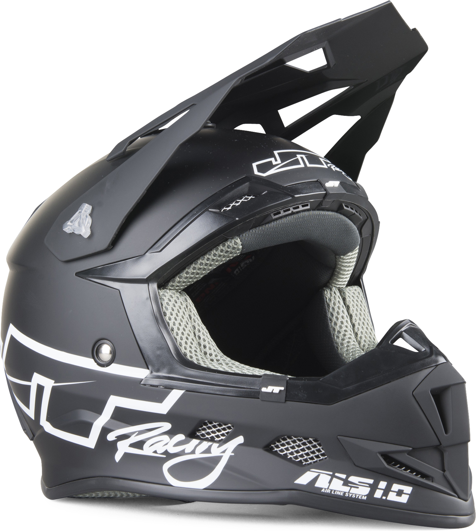 JT Racing Casco Cross Bambino  ALS 1.0 Nero