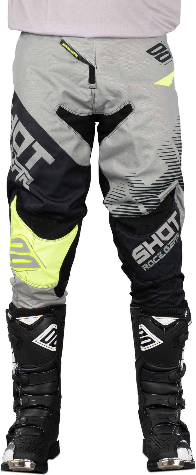 Shot Pantaloni Cross  Contact Trust Grigio-Giallo Fluo