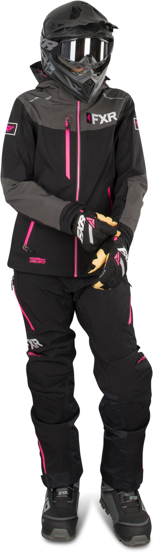 FXR Tuta Donna 2 Pezzi  Elevation Lite Dri-Link Nero-Fucsia