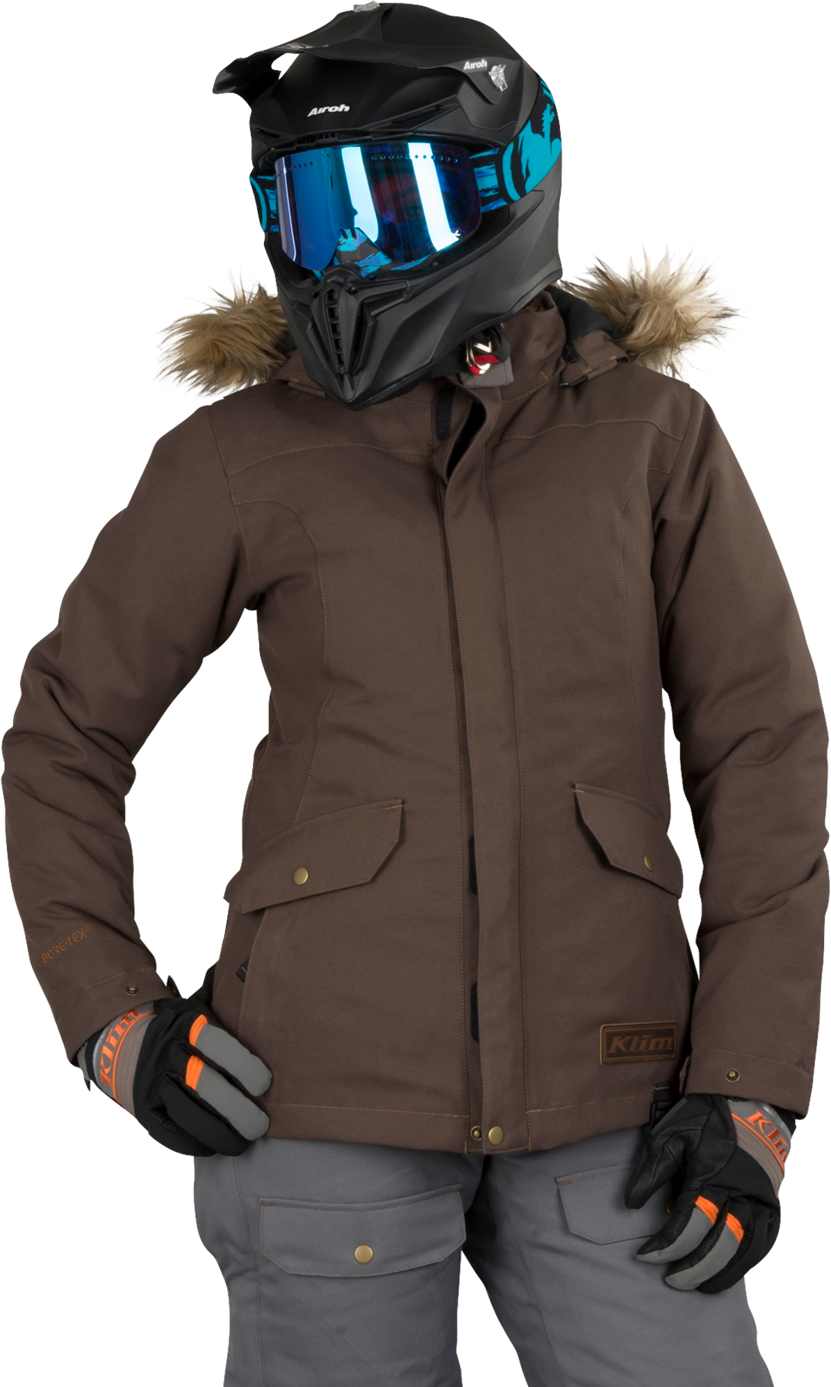 KLIM Giacca Donna  Jackson Parka Marrone