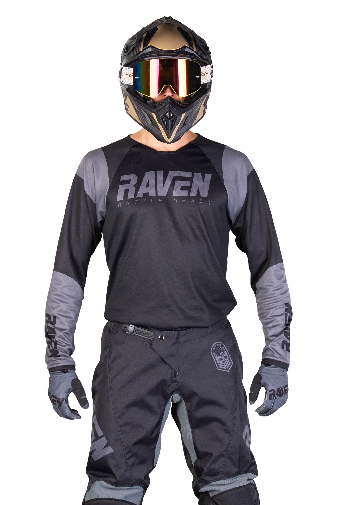 Raven Maglia Cross  Rival Obscure Nero-Grigio