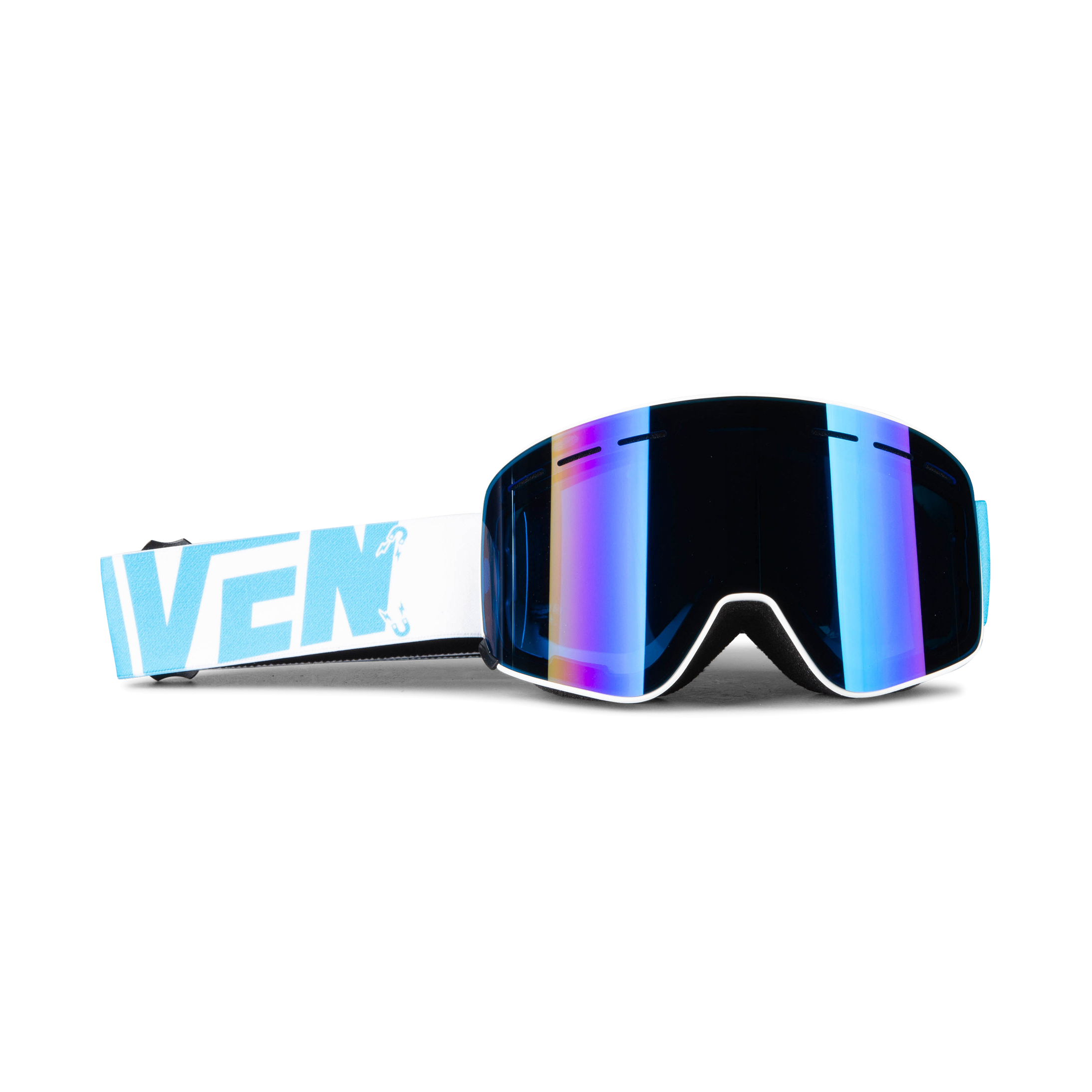 Raven Maschera Snow  Edge VentMax Magnetic Ice Specchio Blu