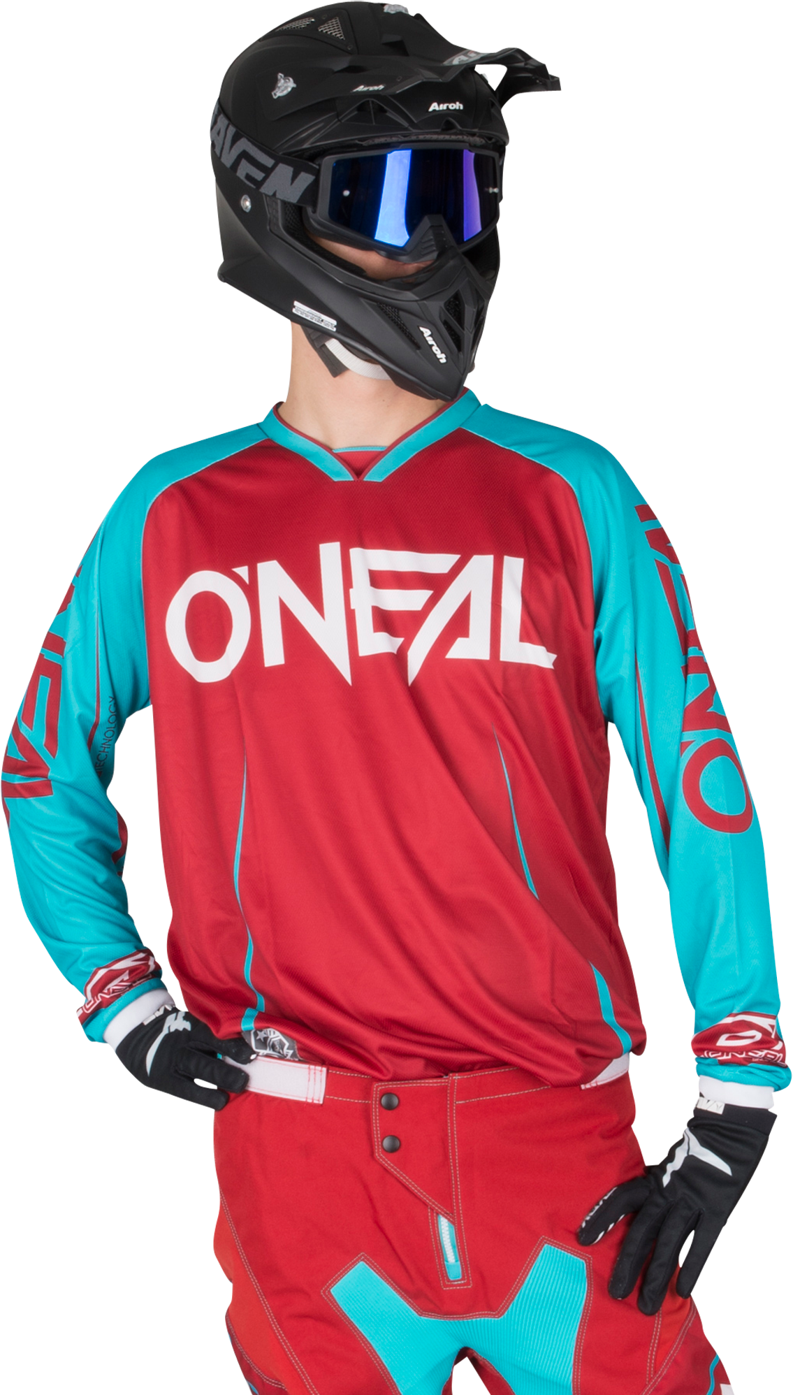 O'Neal Maglia cross  Mayhem Lite Blocker Rosso-Blu