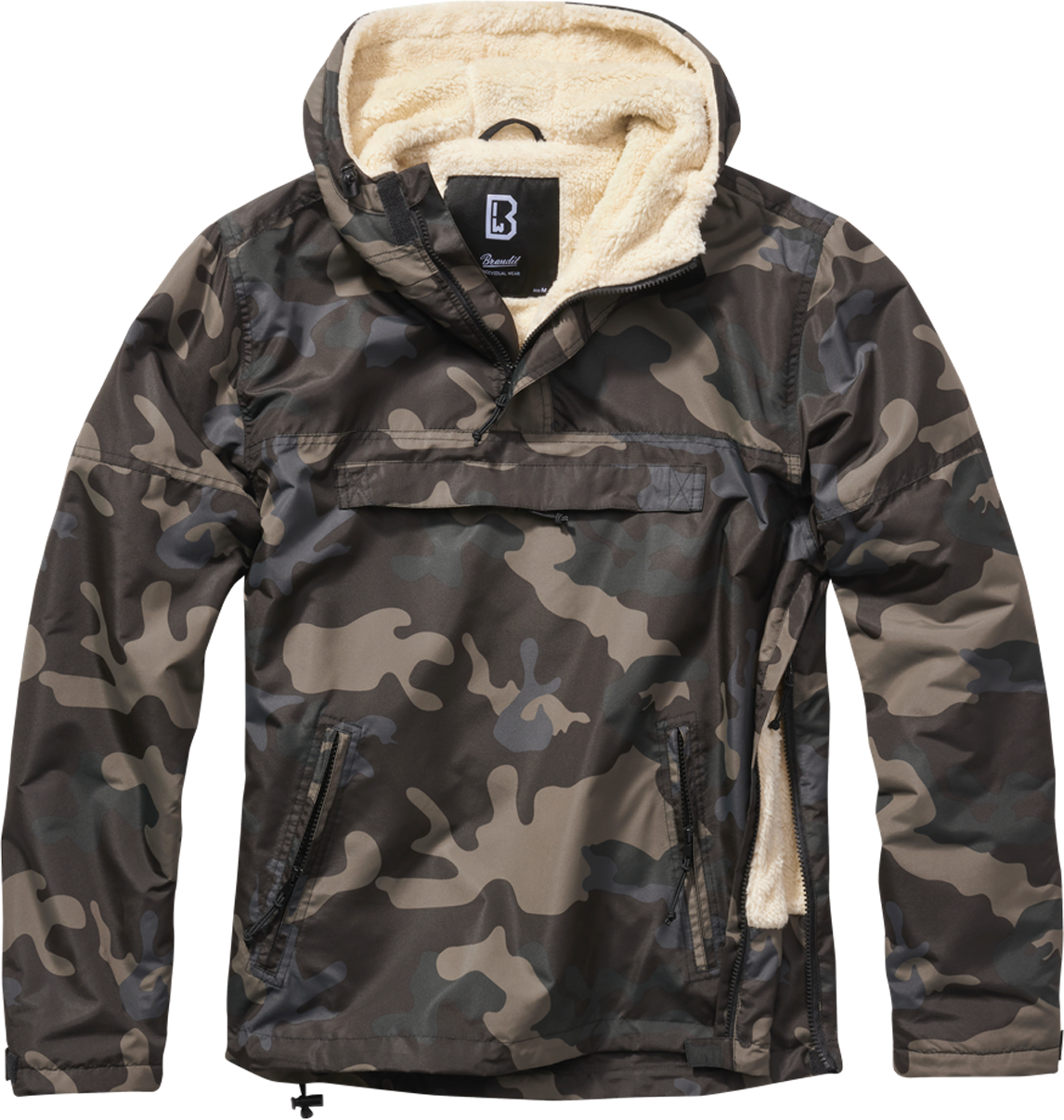 Brandit Giacca a Vento  Sherpa Camo Scuro