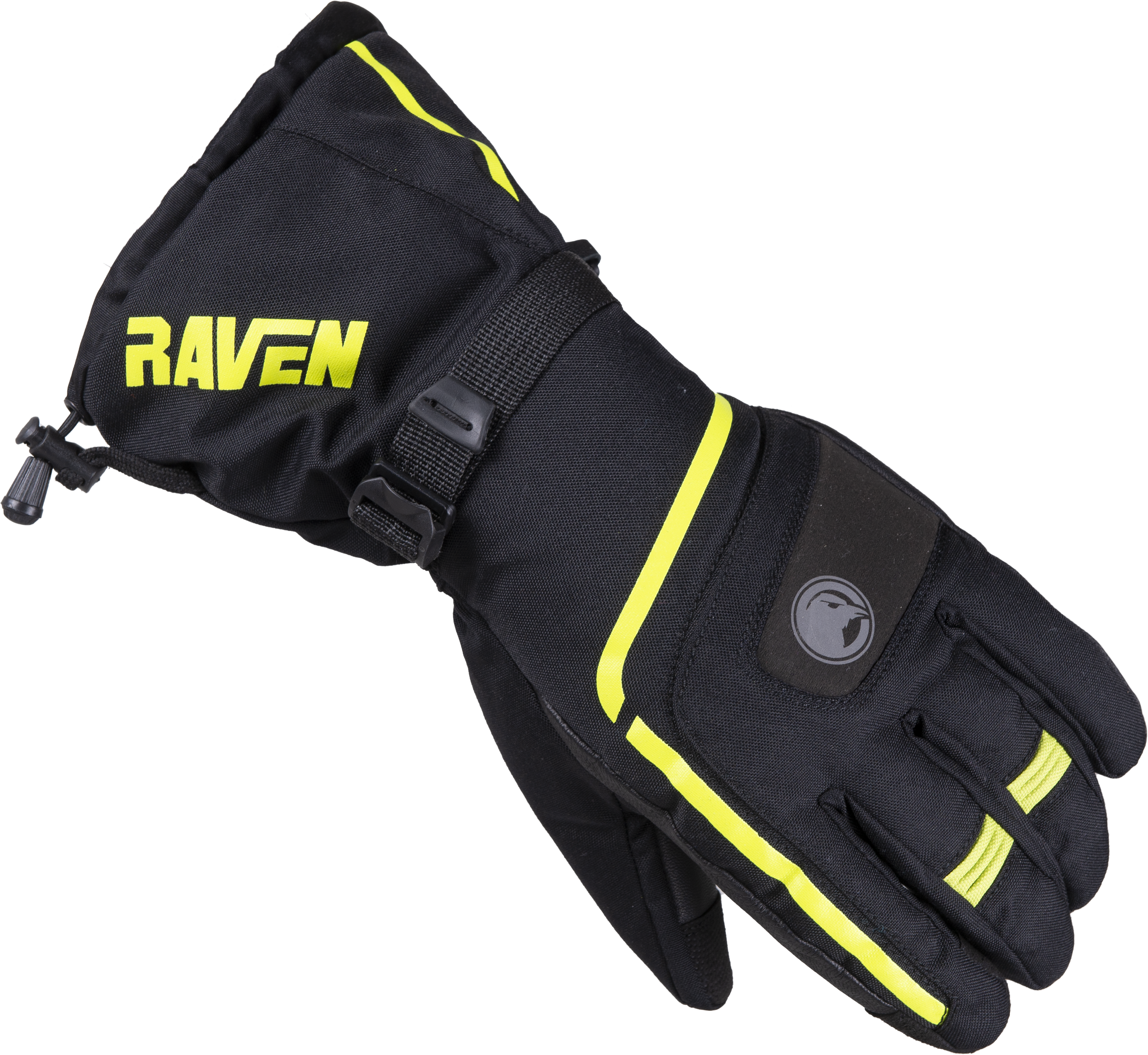 Raven Guanti  Yeti Nero-Fluo