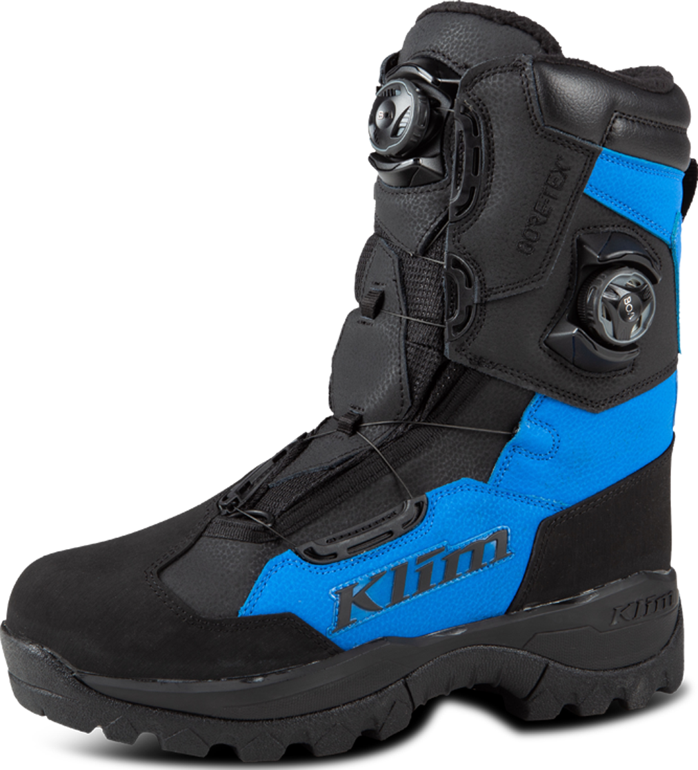 KLIM Stivali Motoslitta  Adrenaline Pro GTX BOA Nero-Blu Elettrico Limone