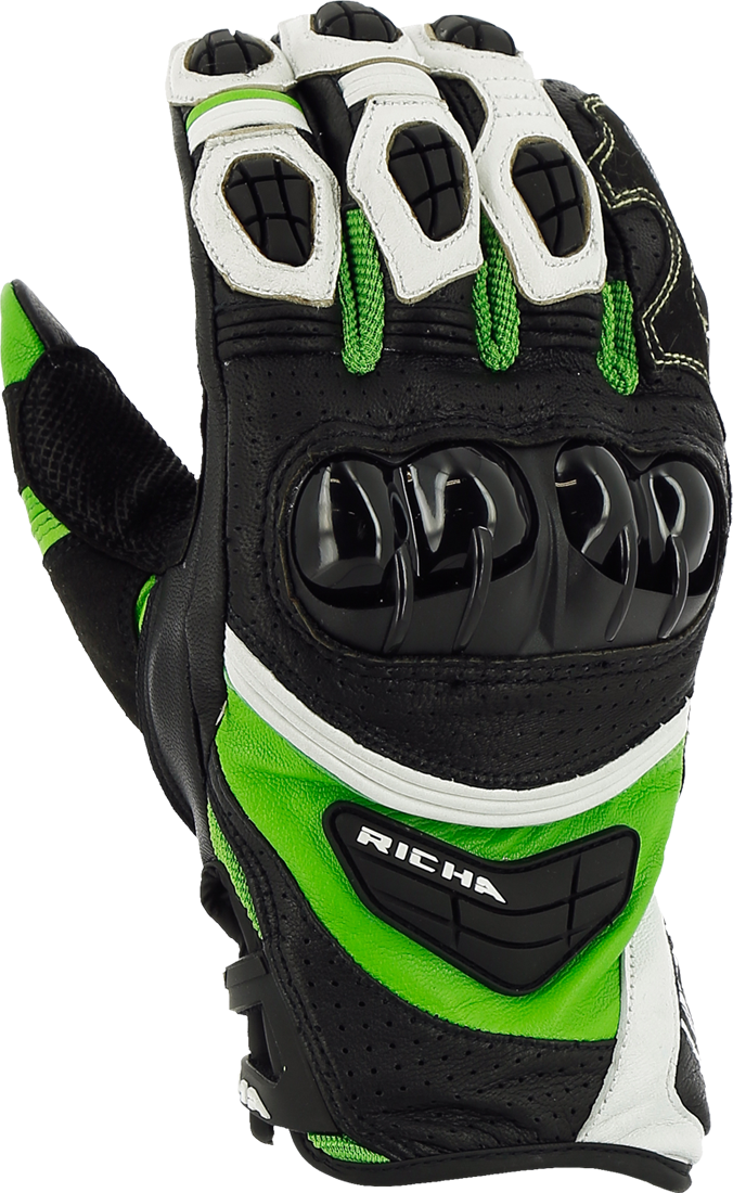 Richa Guanti  Stealth Nero-Bianco-Verde