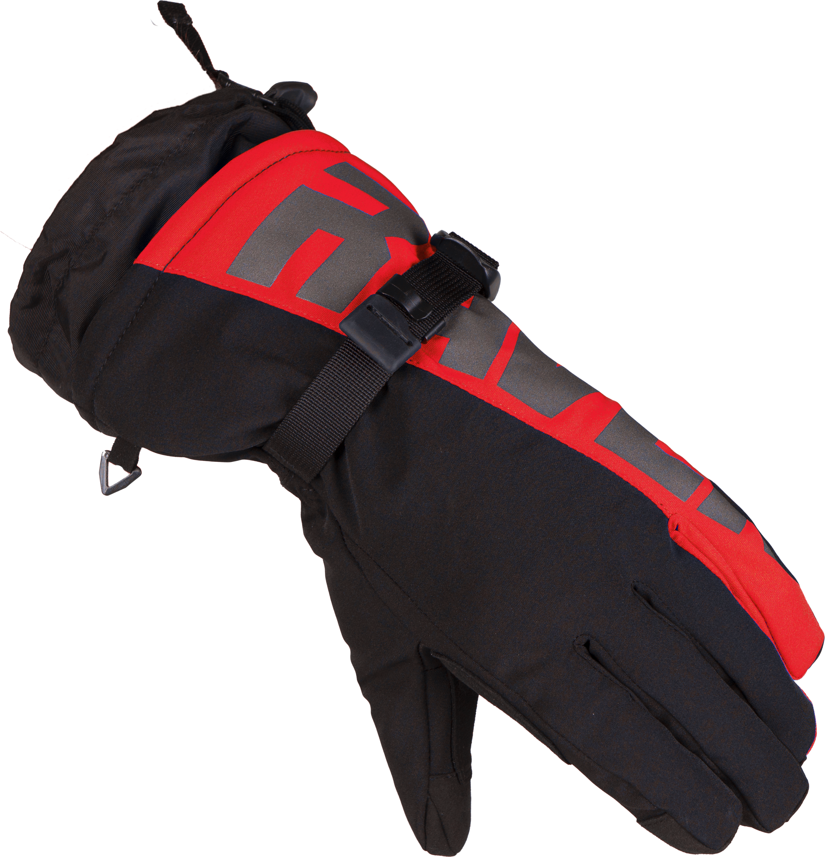 Raven Guanti Snow  Shredder Nero-Rosso